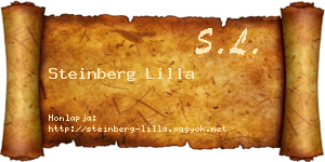Steinberg Lilla névjegykártya